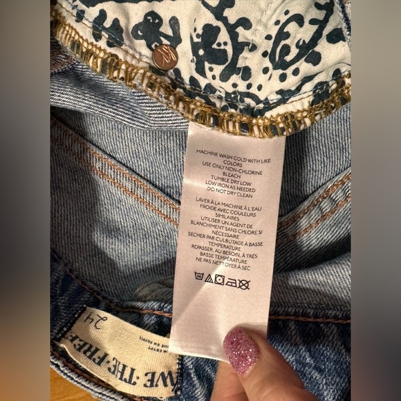 Free People Pacifica Medium Wash High-Rise Straight-Leg Jeans - Picture 8 of 9